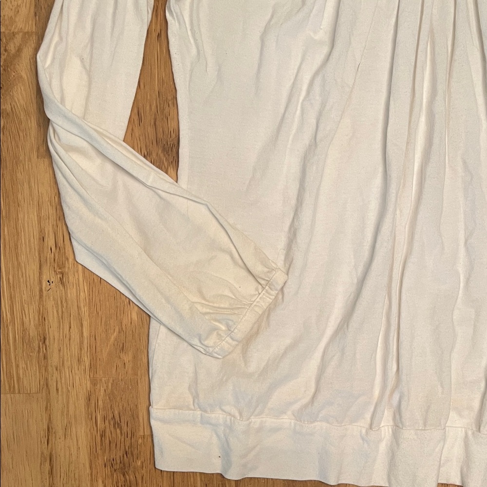 New York & Company Ivory Pleated Blouse - Picture 3 of 3